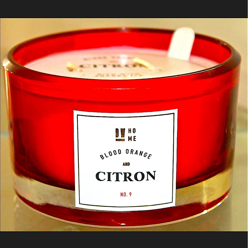 DW HOME CANDLE BLOOD ORANGE CITRON 3 WICK NEW